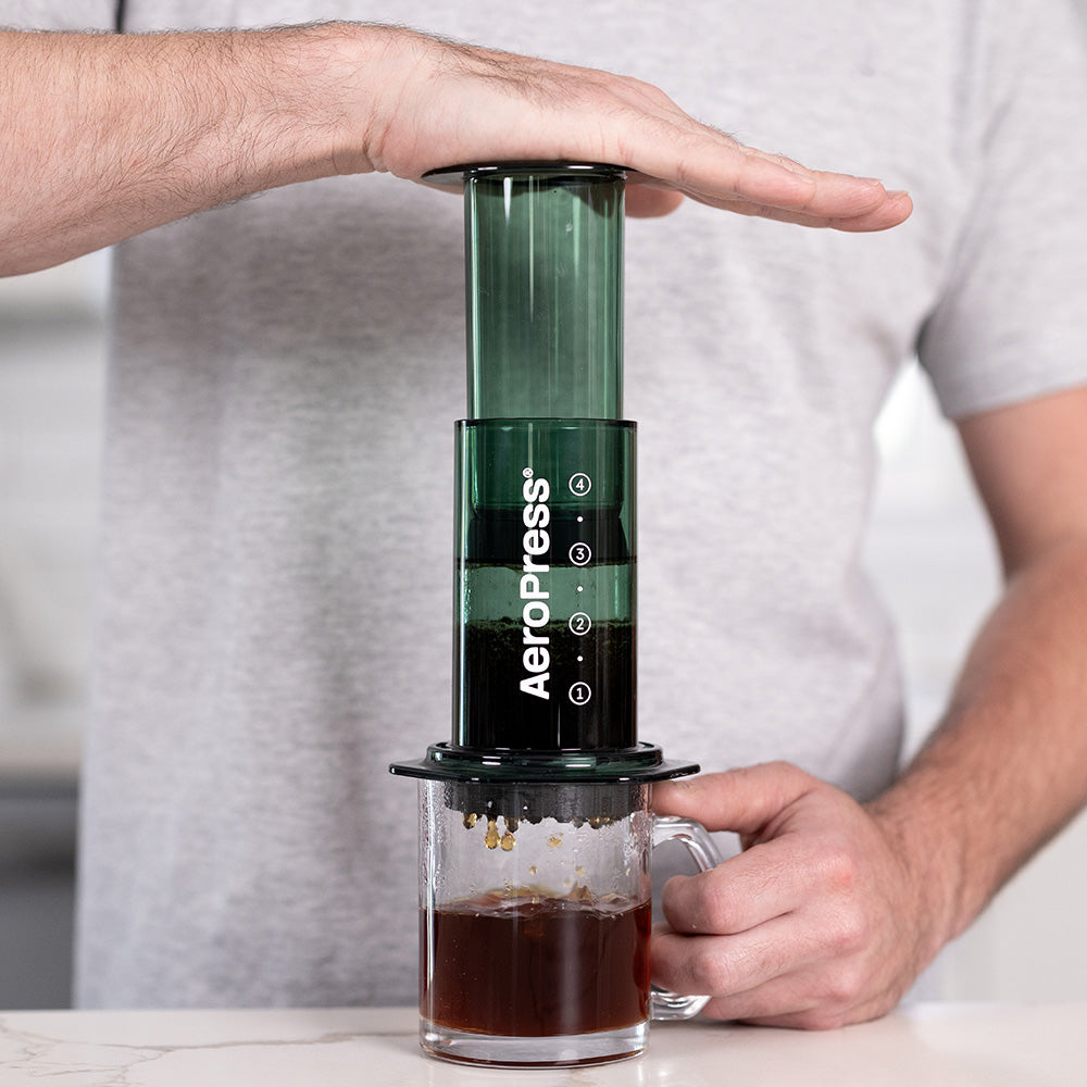 AeroPress Clear Coffee Maker Green