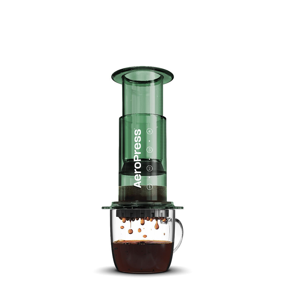 AeroPress Clear Coffee Maker Green