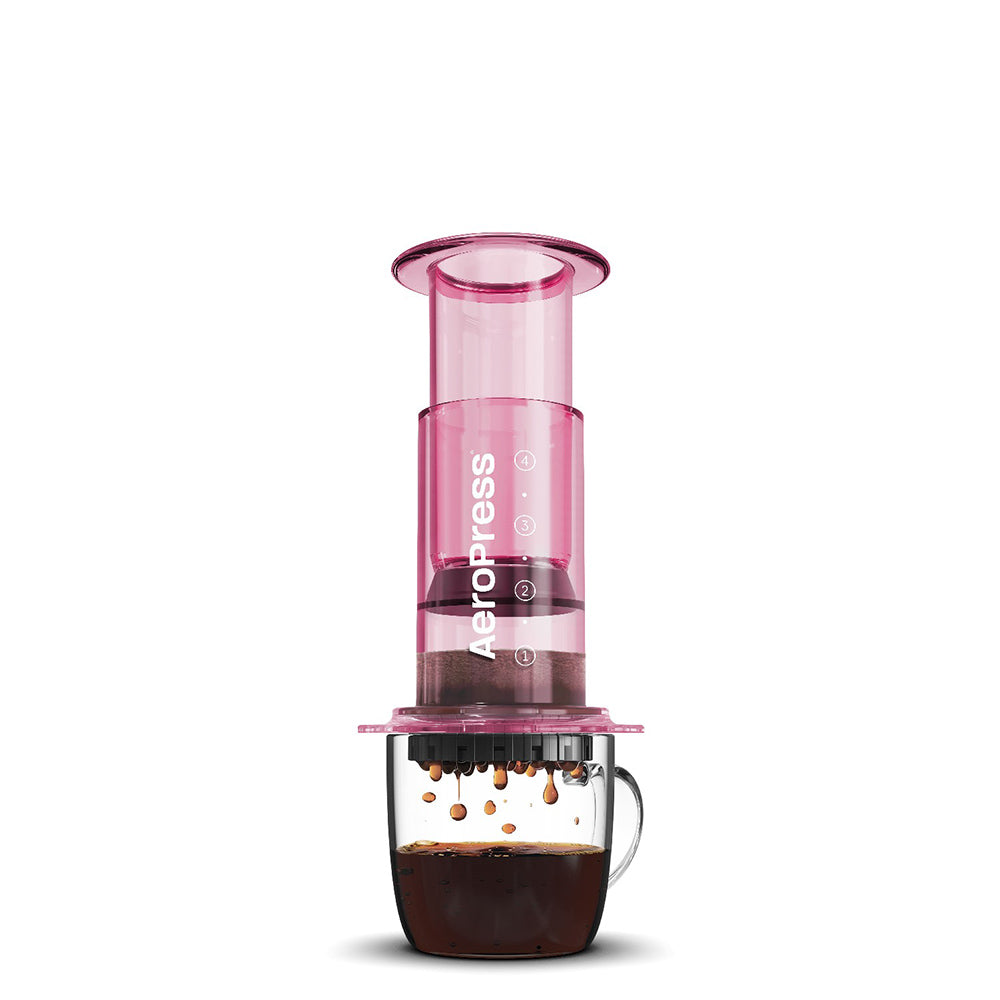 AeroPress Clear Coffee Maker Pink