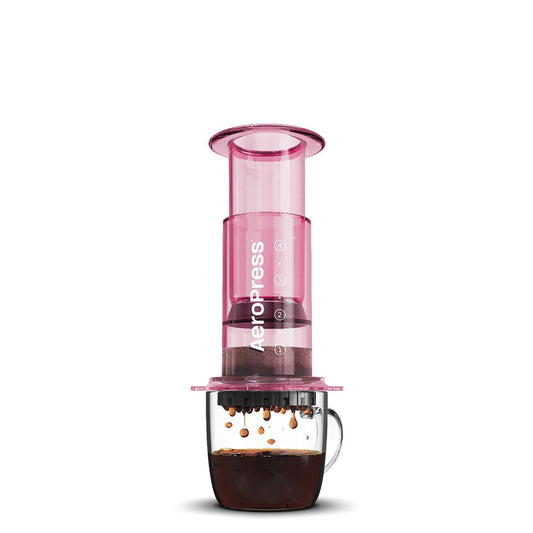 AeroPress Clear Coffee Maker Pink