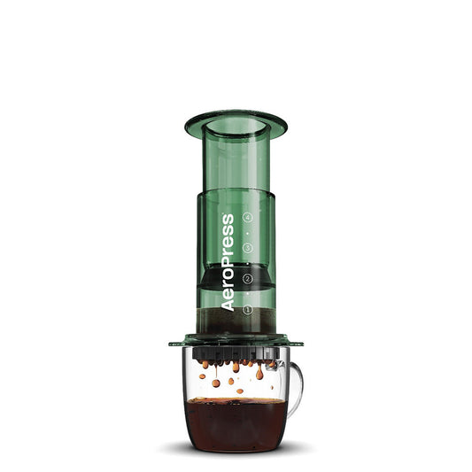 AeroPress Clear Coffee Maker Green