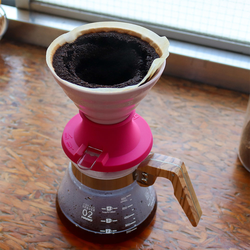 Hario Switch V60 Ceramic Immersion Dripper - Berry Pink Size 02
