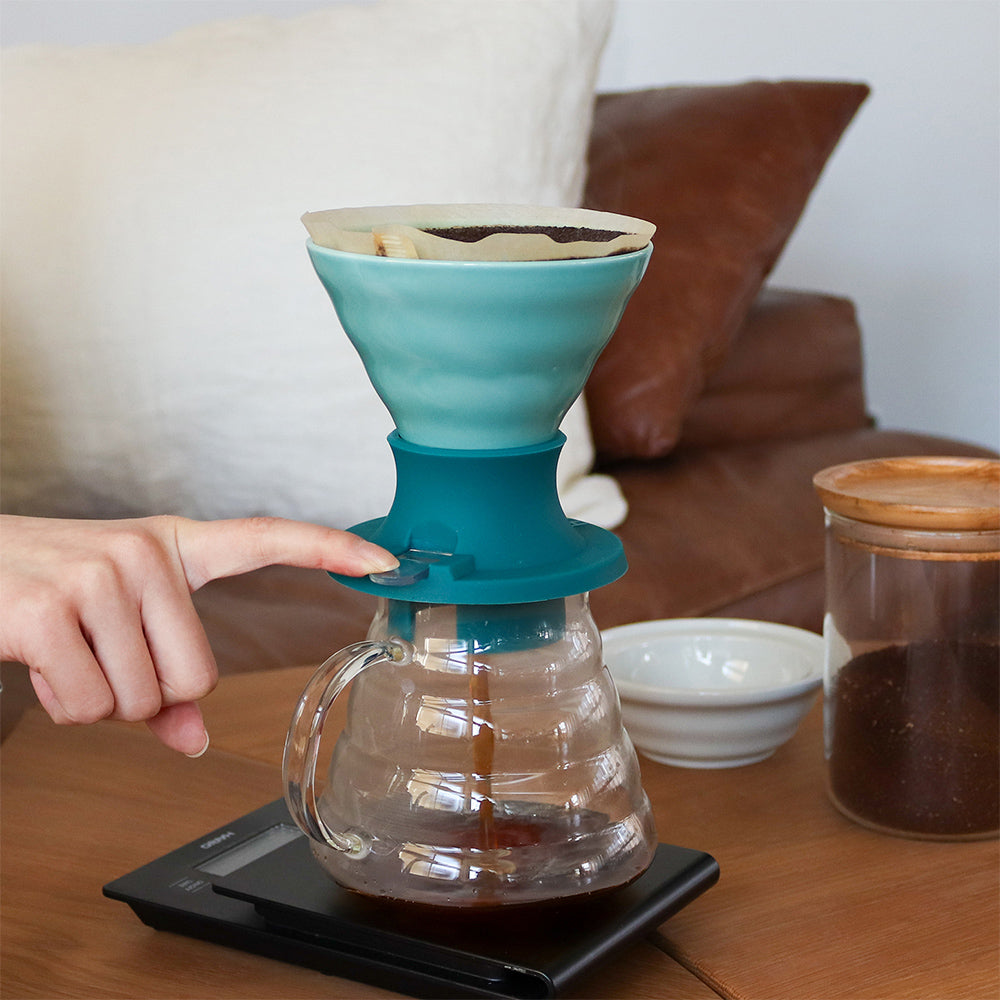 Hario Switch V60 Ceramic Immersion Dripper - Tropical Turquoise Size 02